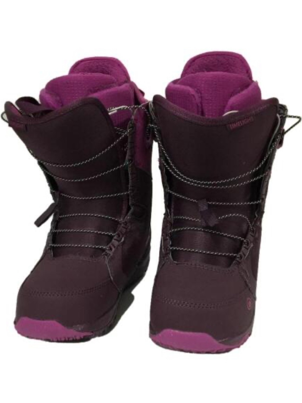 Burton Limelight Women's Purple Maroon Plum Snowboard Boots Size 6.5 Quick Lace